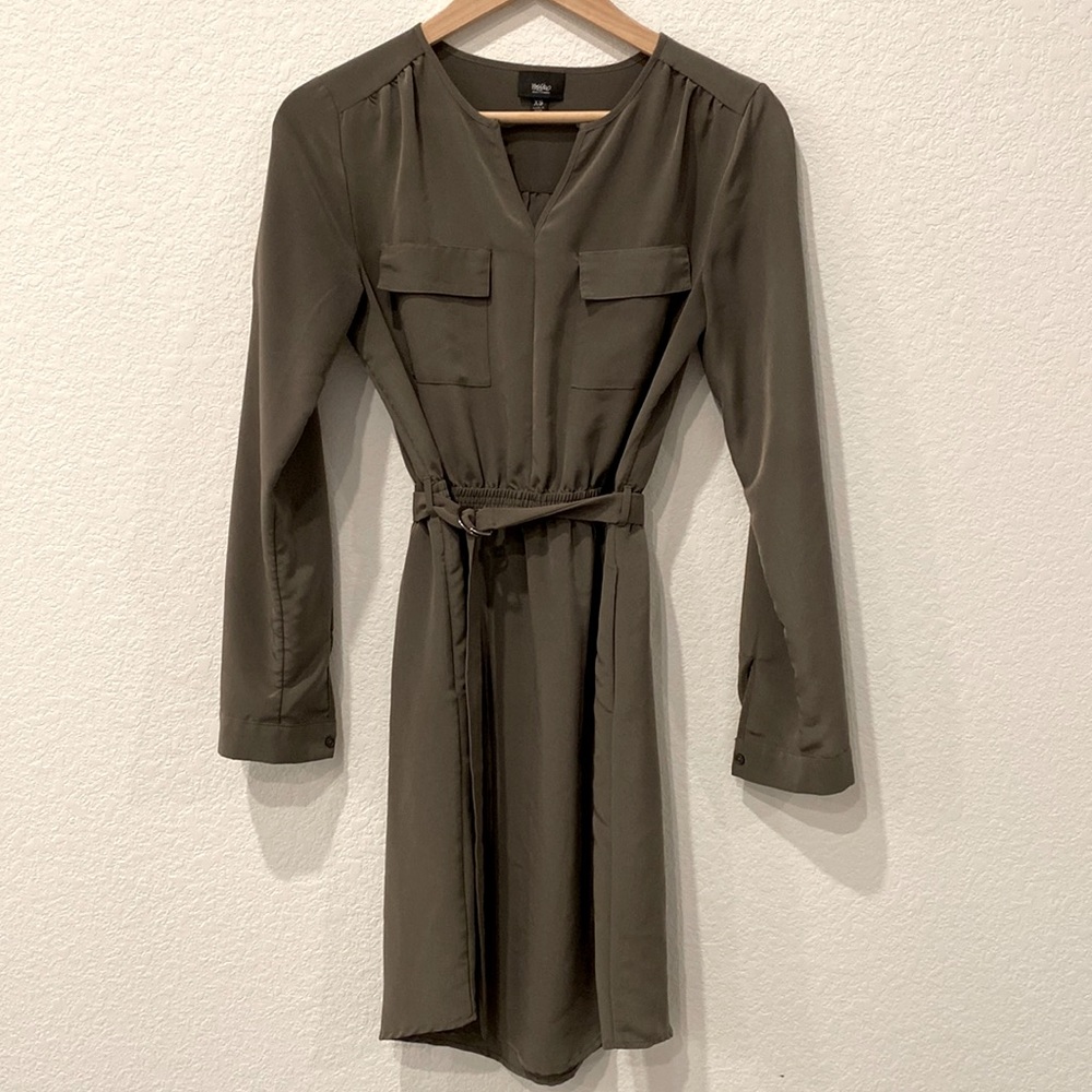 Green Long Sleeve Dress